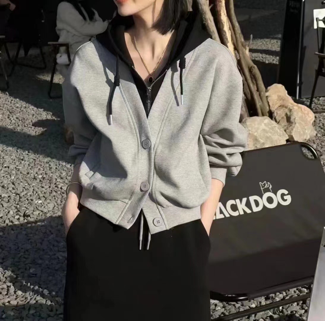 新款两件套戴帽套装