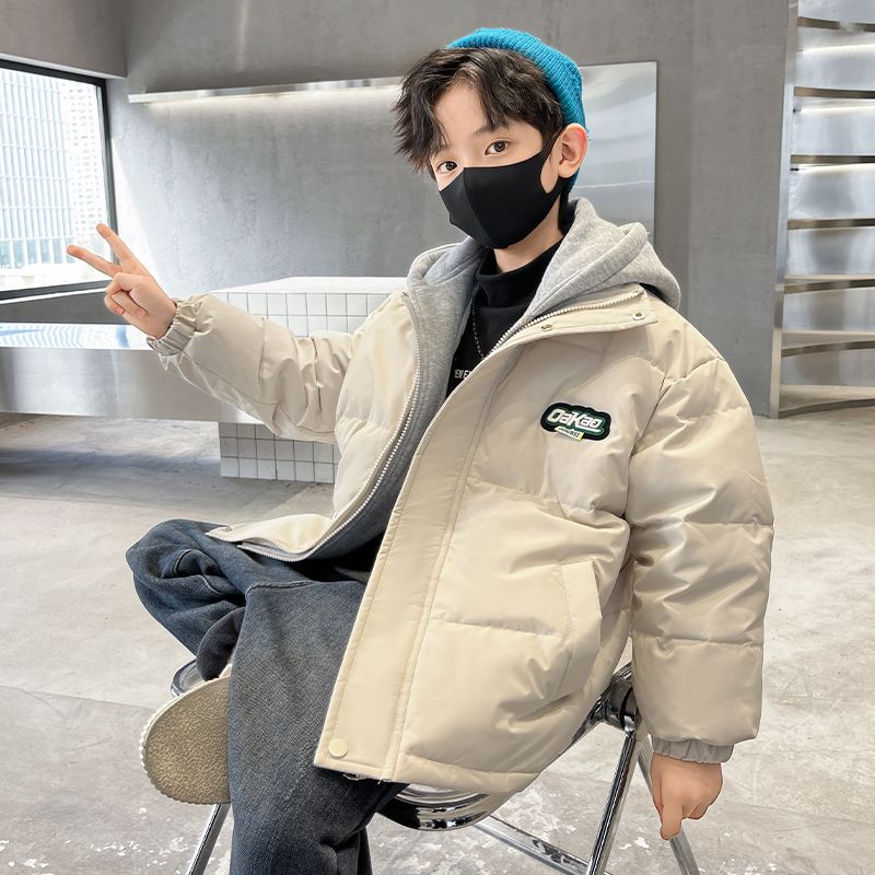 儿童装男童棉服冬装2023新款冬季冬季棉衣中大童棉袄男孩加厚外套