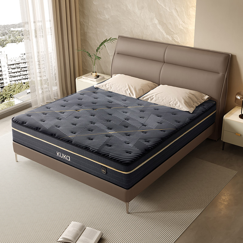 【黑金合集】顾家家居KUKAHOME乳胶独装弹簧床垫撑腰黑金1号M1218达