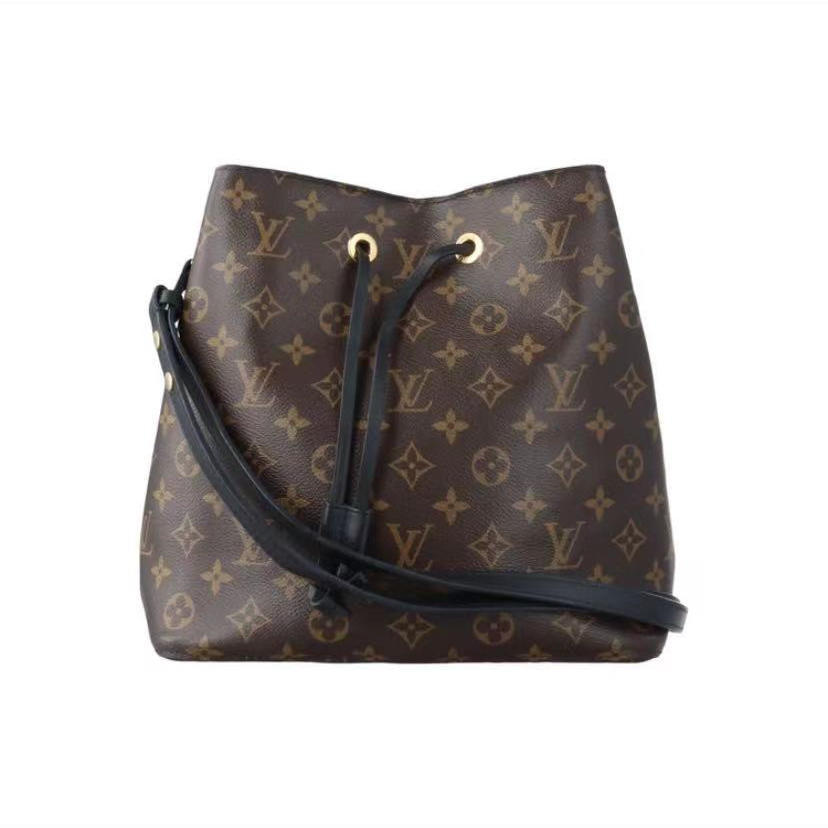 95新  LouisVuitton/路易威登 lv 牛奢网 黑色水桶