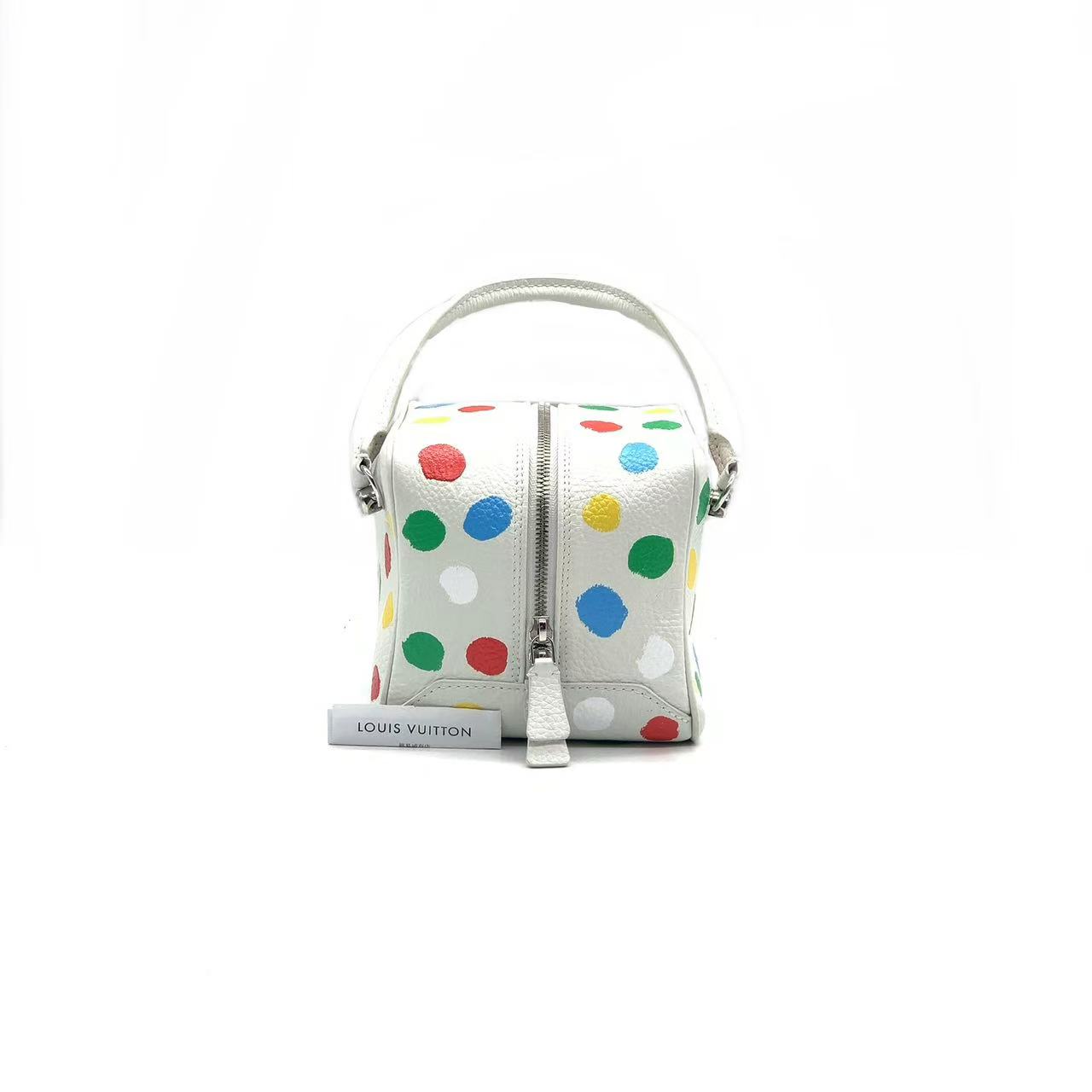 99新 LouisVuitton/路易威登 白色草间弥生骰子包