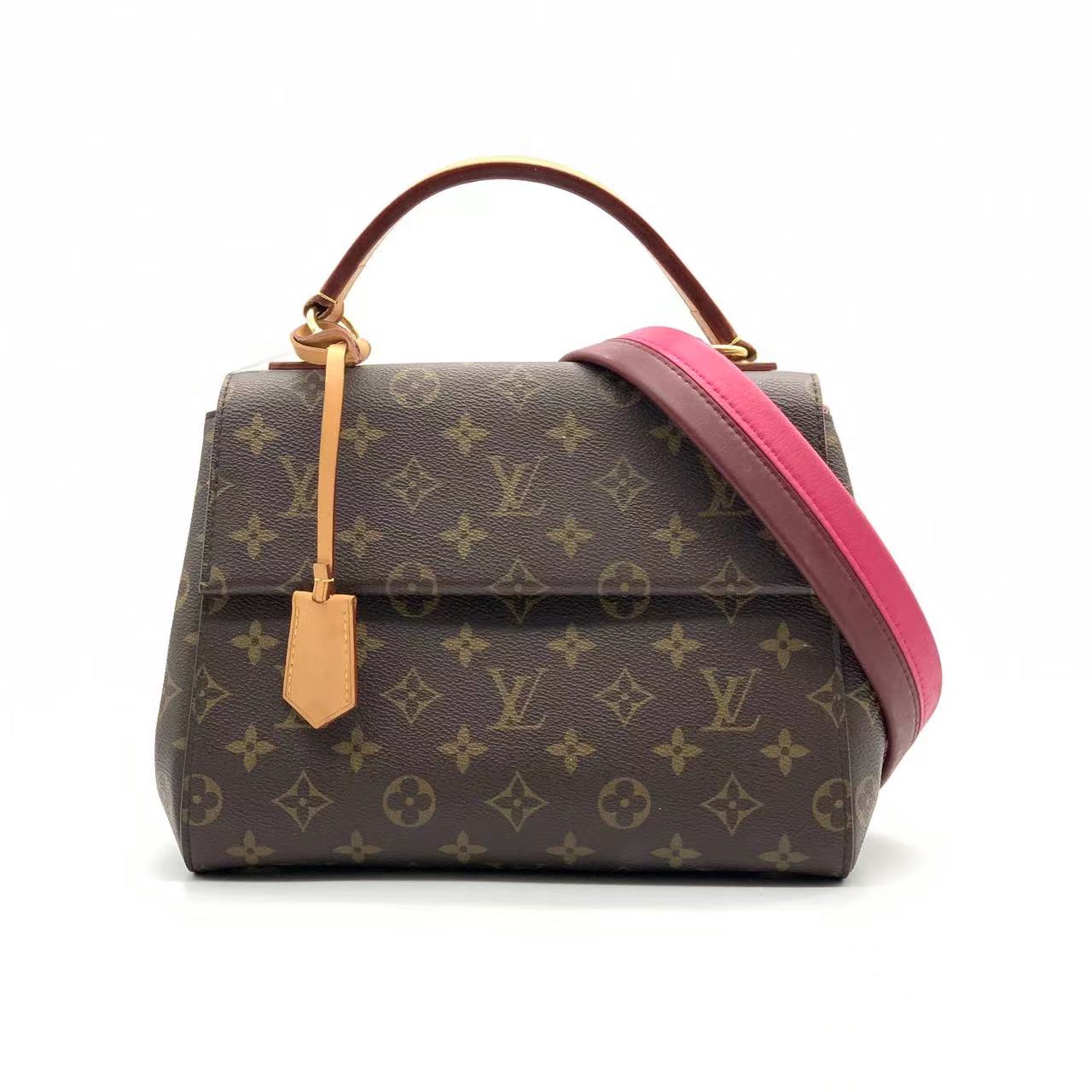 95新 LouisVuitton/路易威登 牛奢网/LV克鲁尼bb中号老花斜跨包/