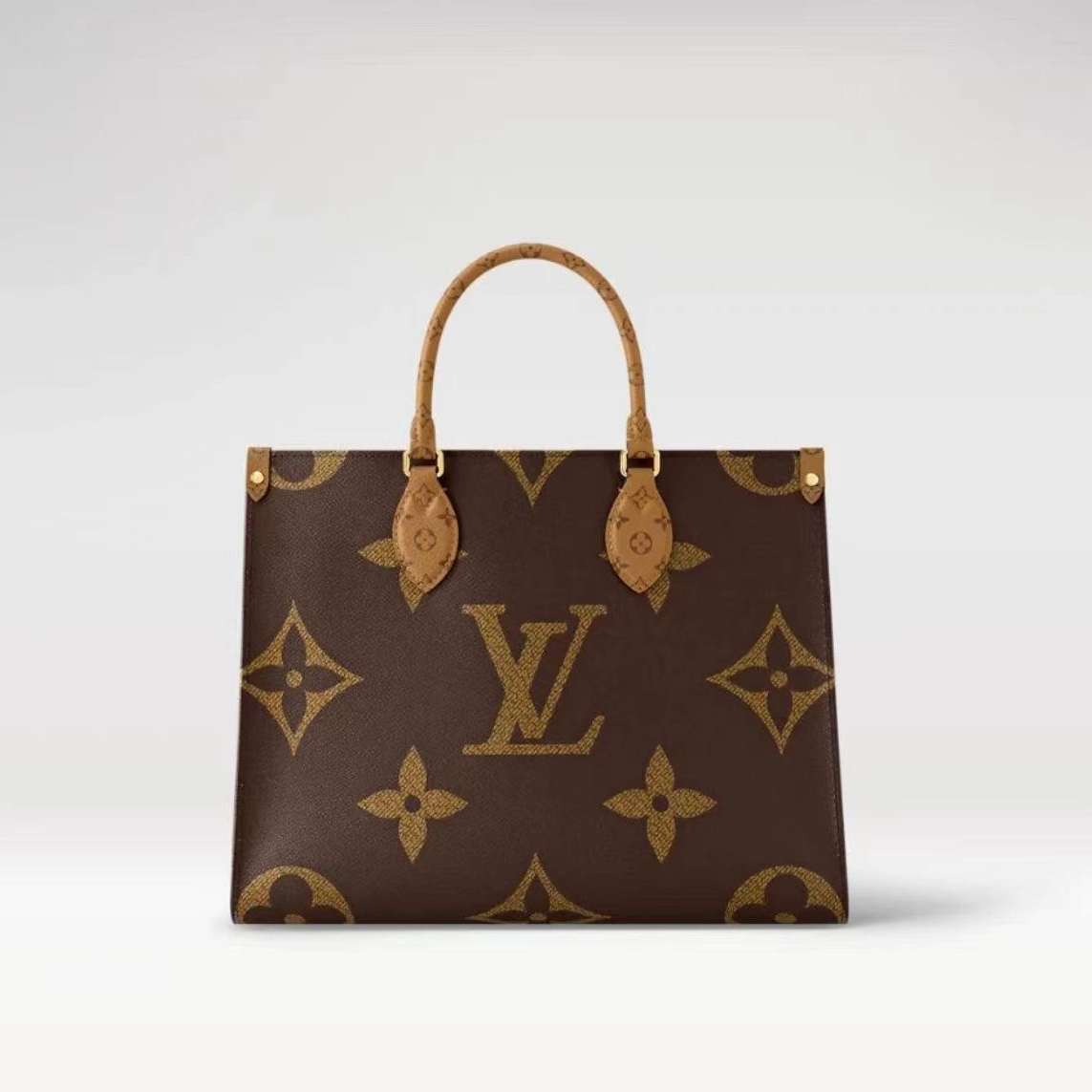 95新 LouisVuitton/路易威登 老花中号onthego包/