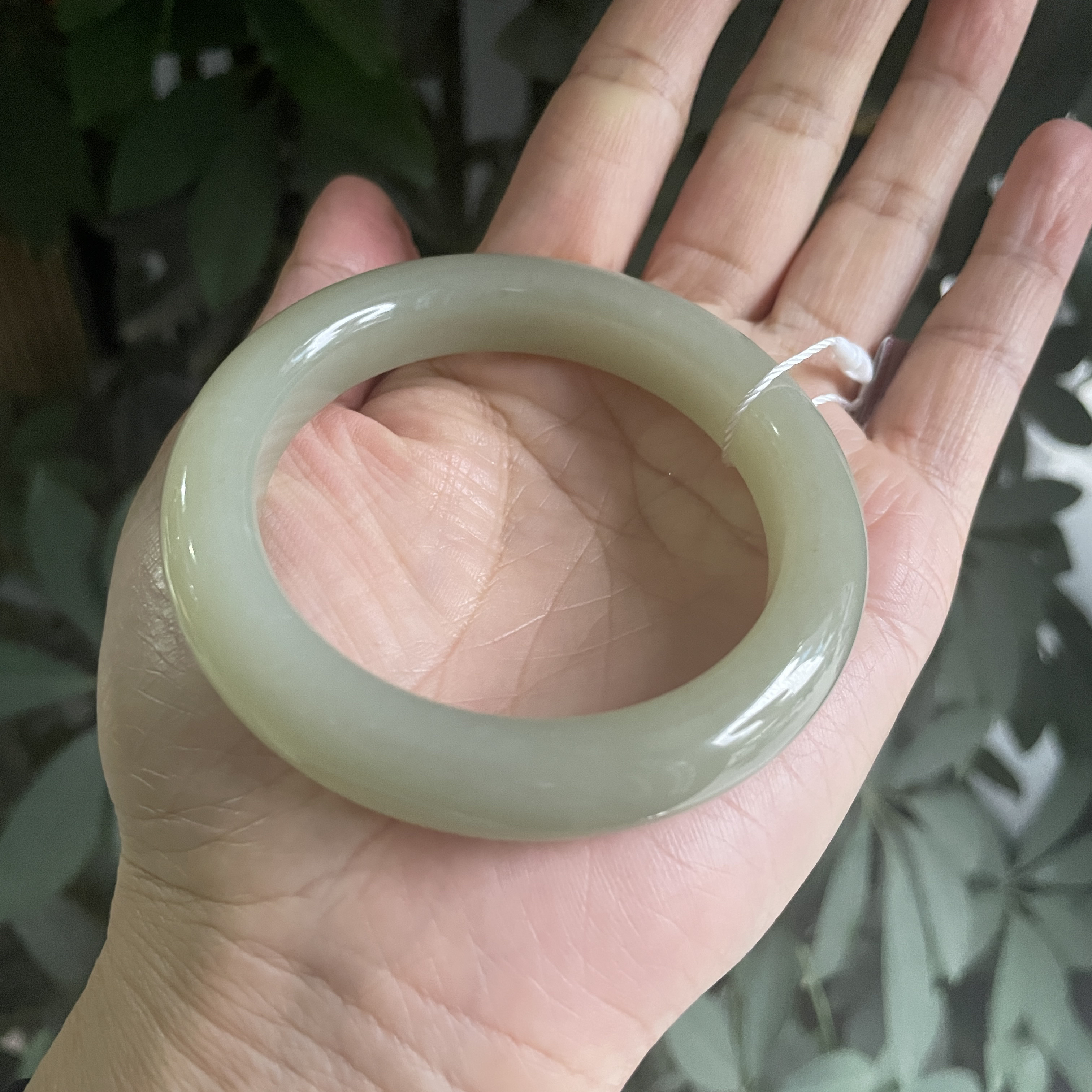 纯天然新疆正宗和田玉镯子平安镯专卖手镯国风复古中秋送礼正圈