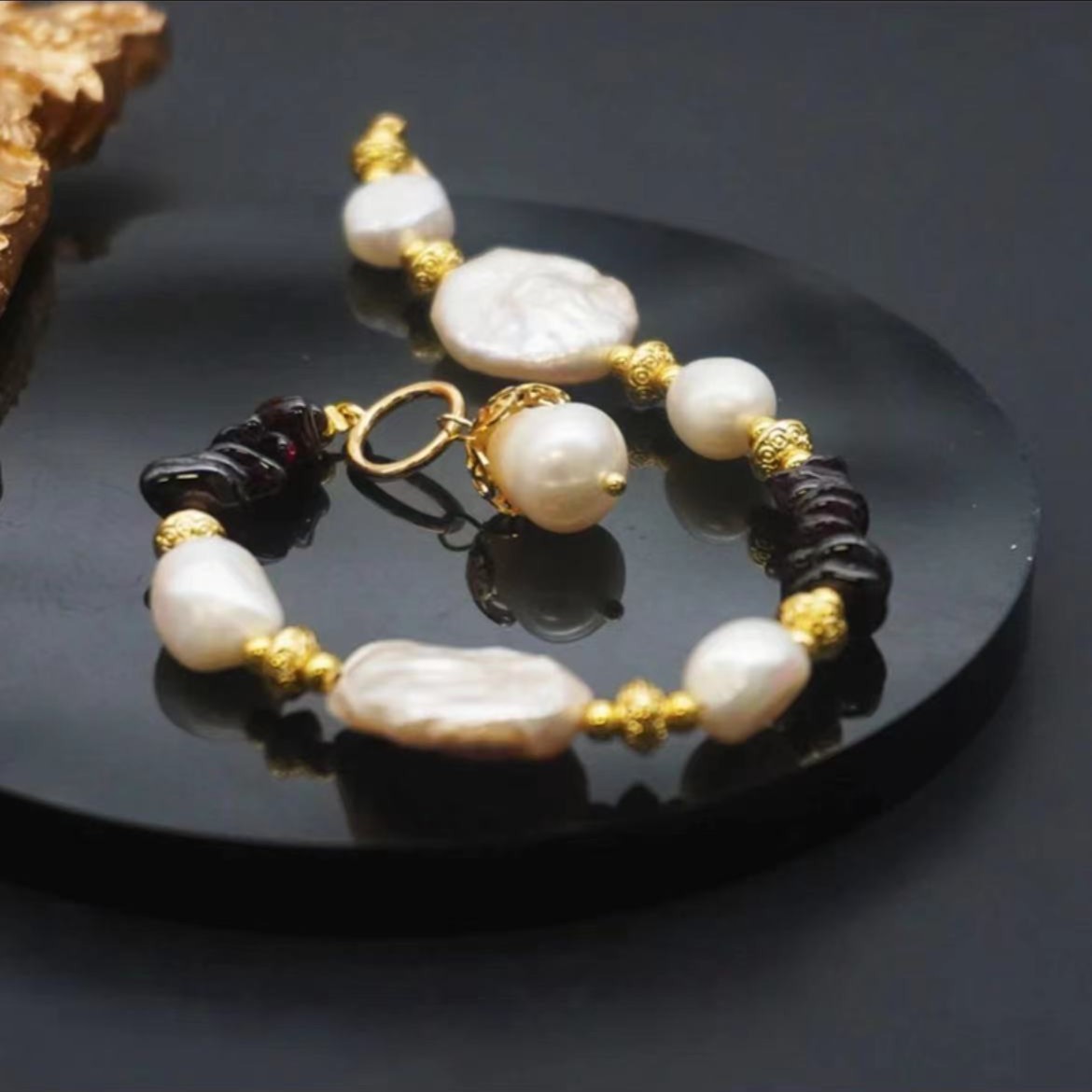 手工气质时尚复古编织设计师白色手链3034