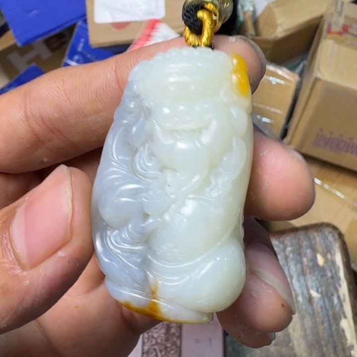 和田玉（糖玉）挂件未镶嵌