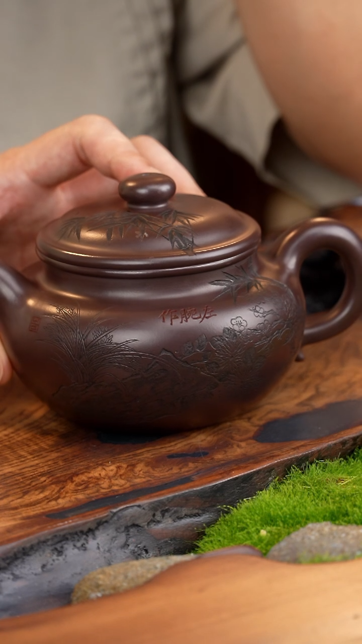 【闪购商品】紫砂茶壶早ZST 仿古 紫泥 430cc