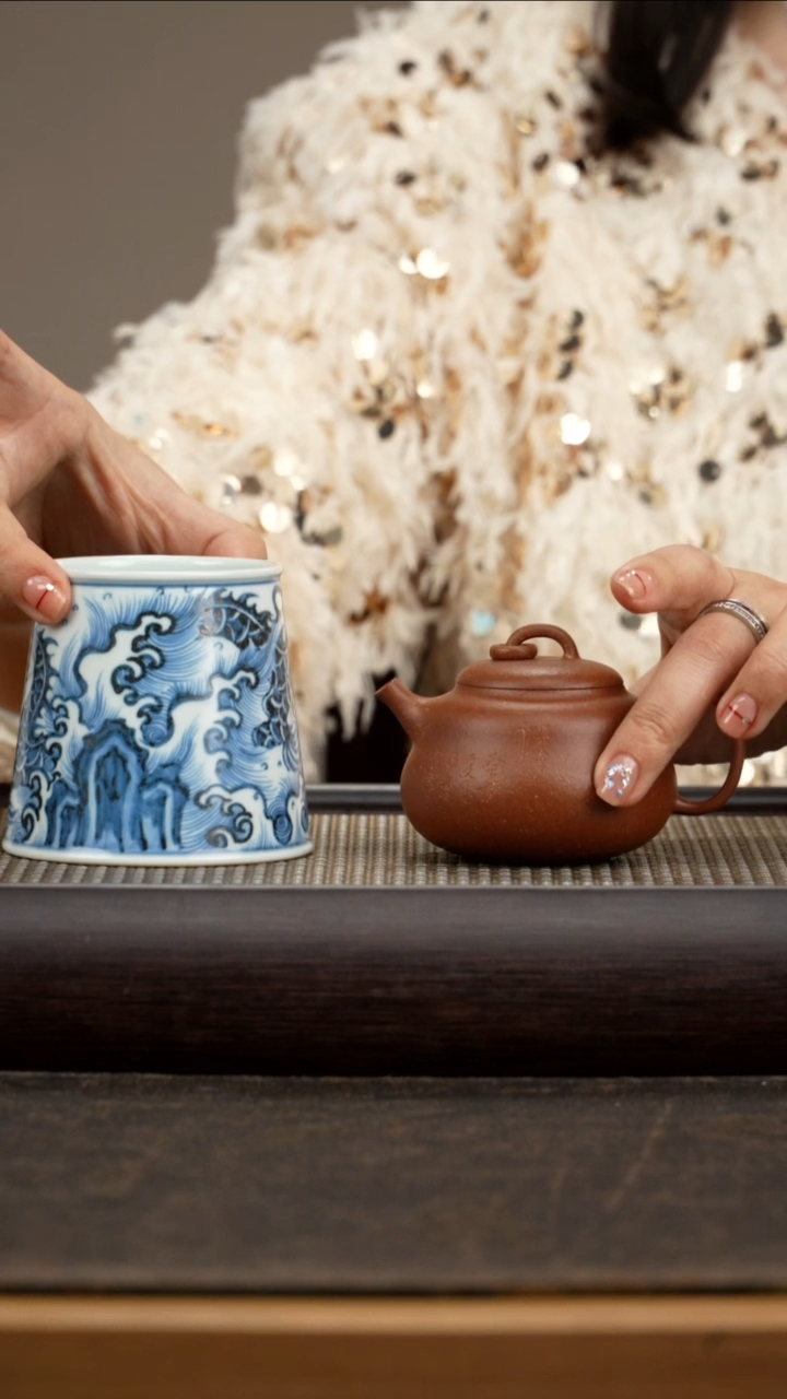 【闪购商品】紫砂茶壶WT93小葫芦+杯 预售15天