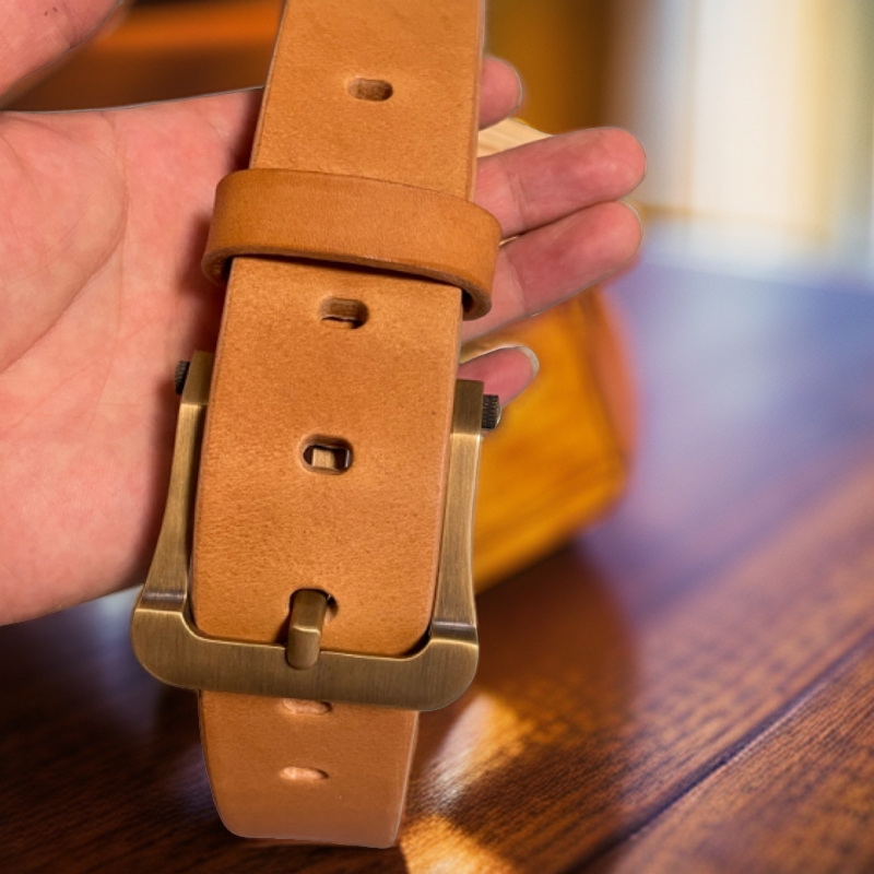 男士腰带（牛3同扣+美胺革）无夹层牛皮4.0厘米宽度5.5毫米厚休闲