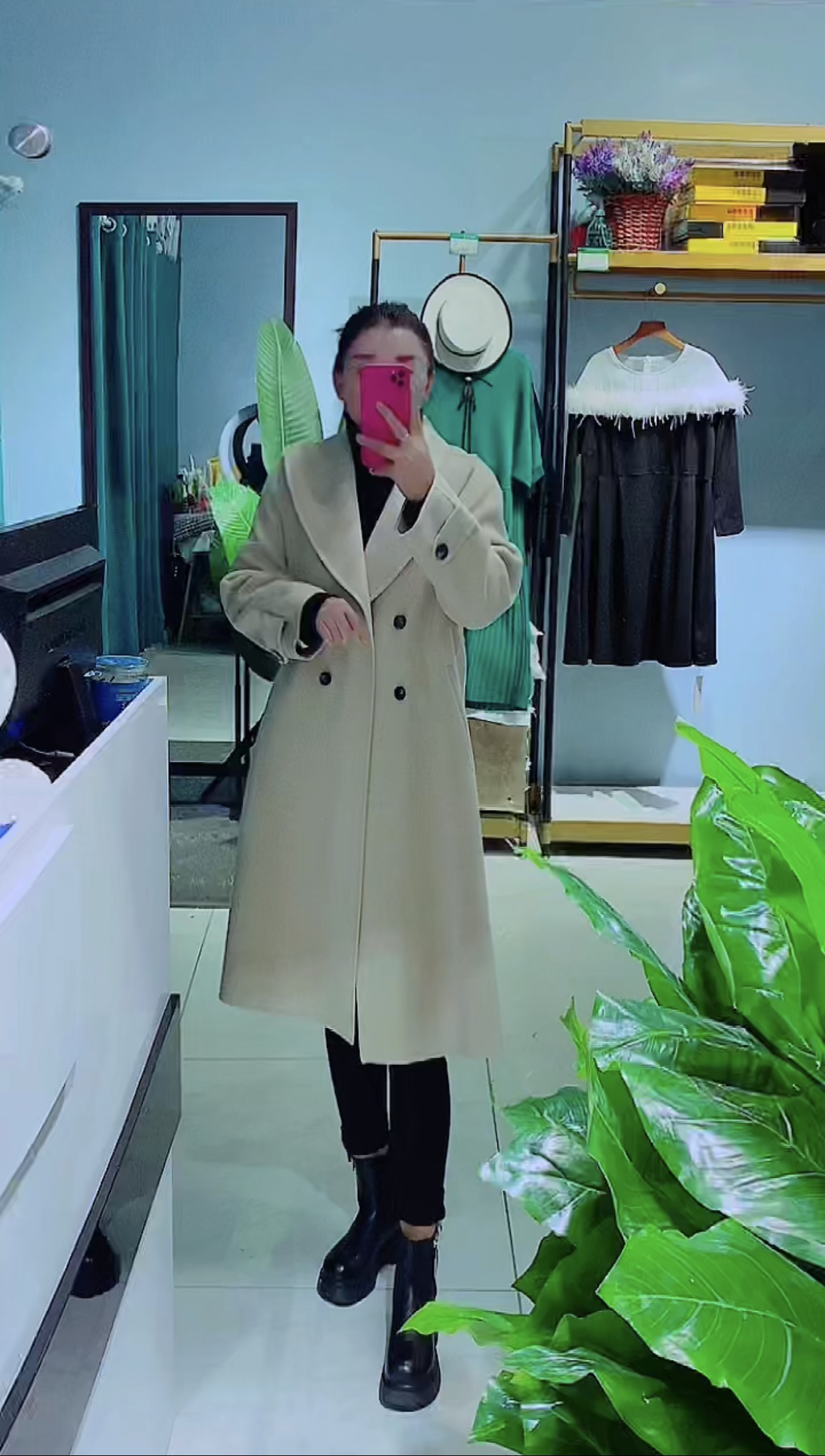 2024——中长款羊毛大衣，双面羊毛大衣气质款