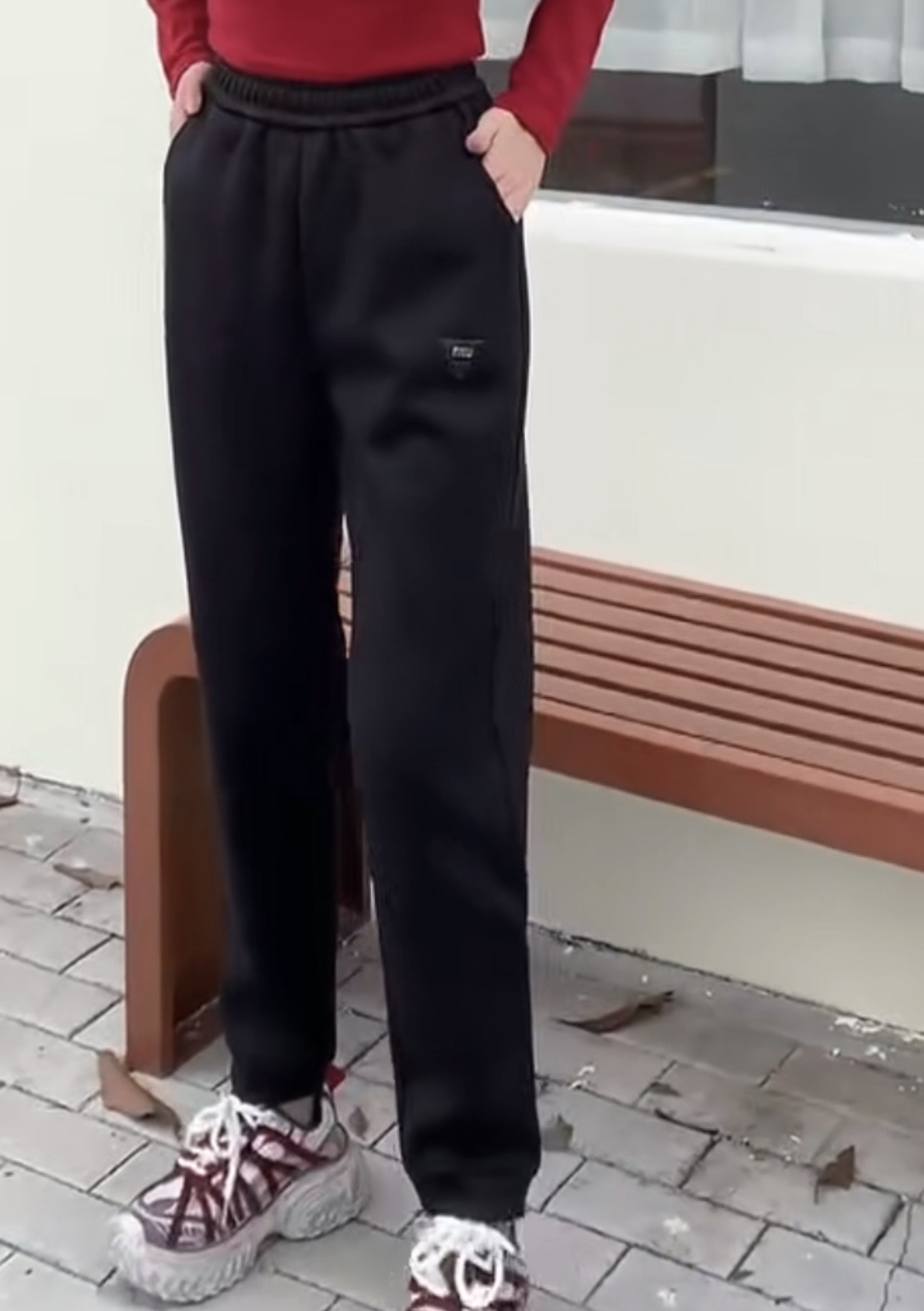 2024—新款女装加绒加厚卫裤，百搭款裤子