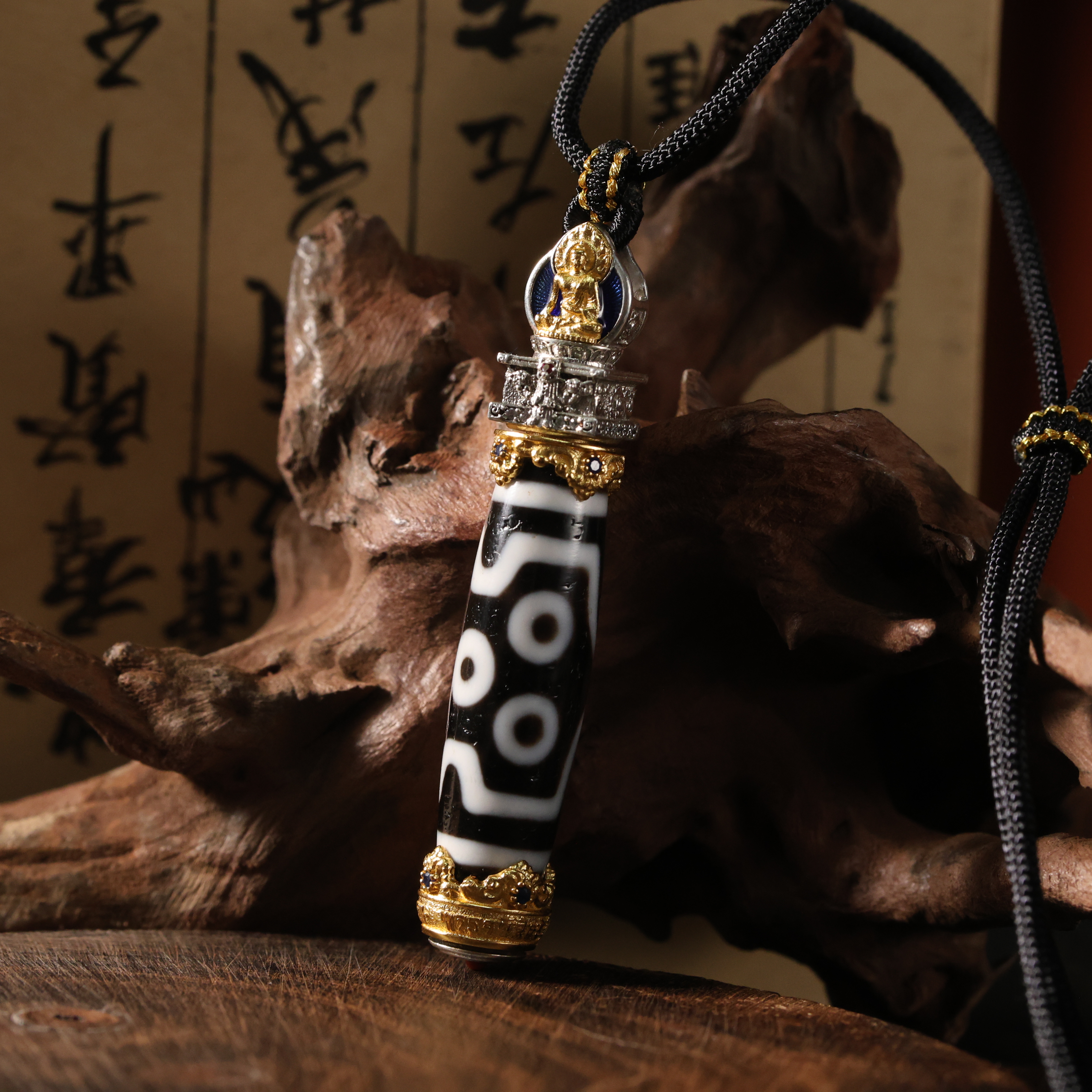 壹加林妹妹 | 玛瑙七眼药师竖款吊坠多样性发一