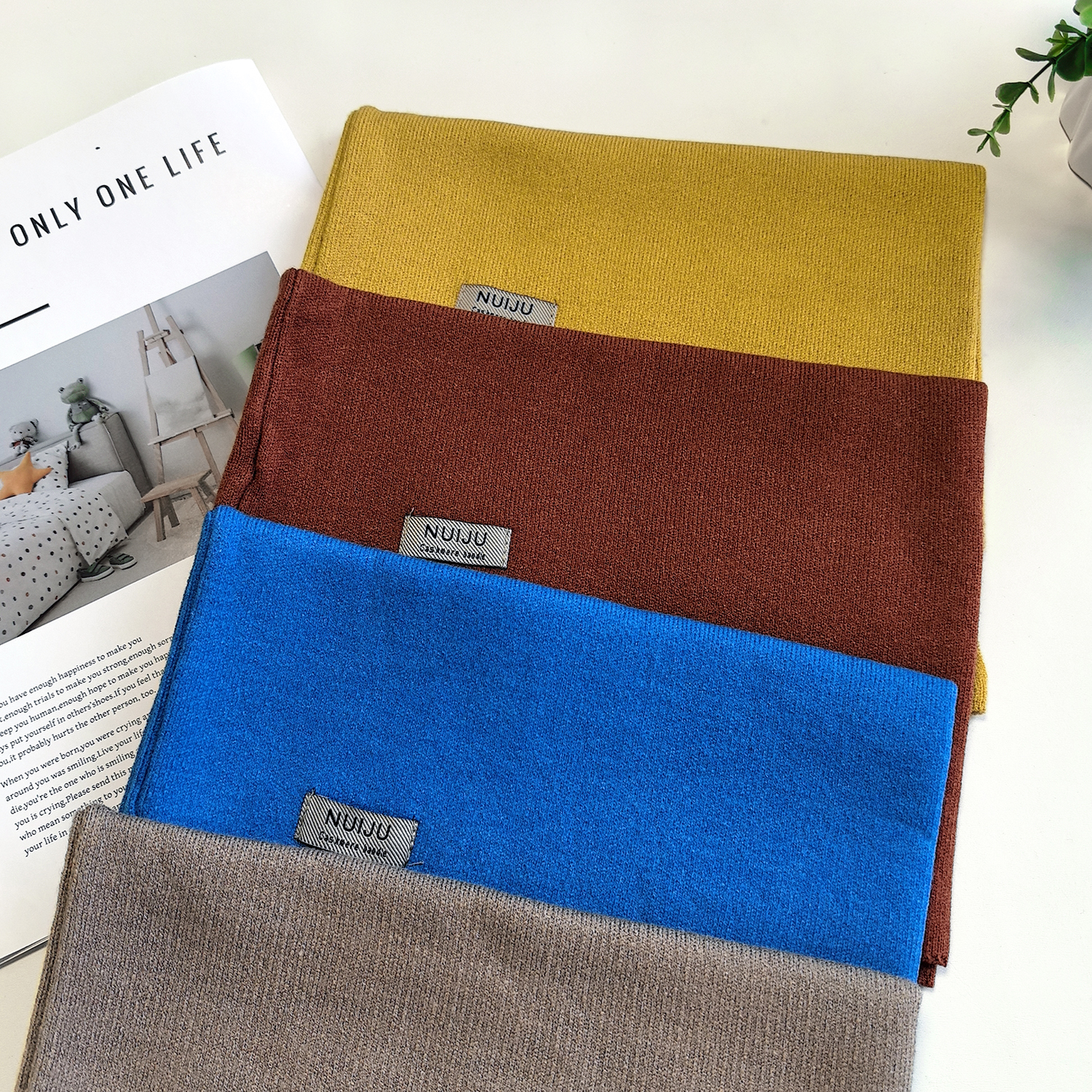 秋冬季防寒围脖挂耳面罩针织时尚百变骑车防风保暖护颈脖套加厚款