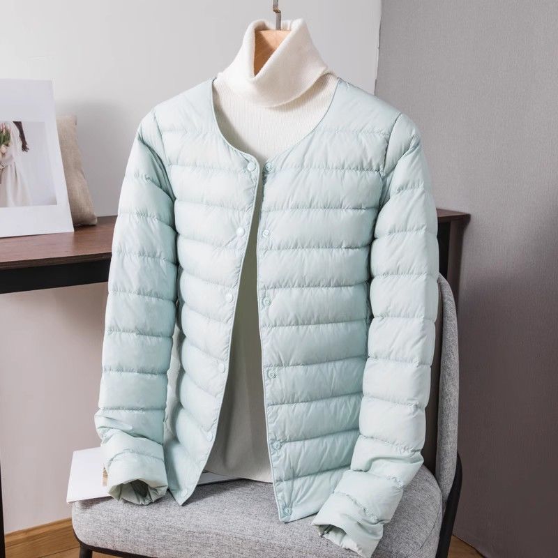 新款2023新款内胆羽绒服女短款轻薄羽绒服妈妈内穿修身保暖