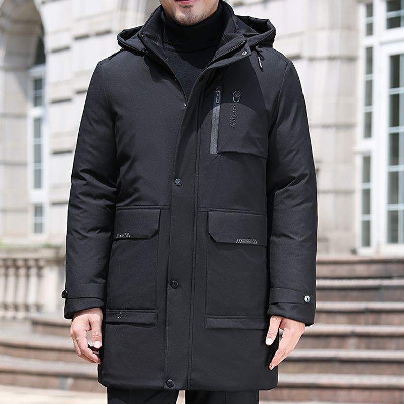 中年羽绒服棉服男中老年男士加厚棉袄男装外套爸爸冬装棉衣