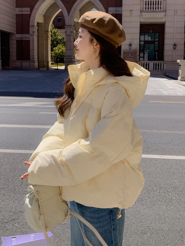 新款新款羽绒服女短款韩版宽松面包服冬季羽绒服外套小羽绒