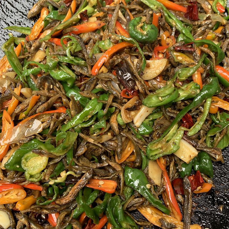 彭城食客 徐州邳州新沂辣椒炒小鱼家乡菜外婆菜特产干烤鱼鱼干