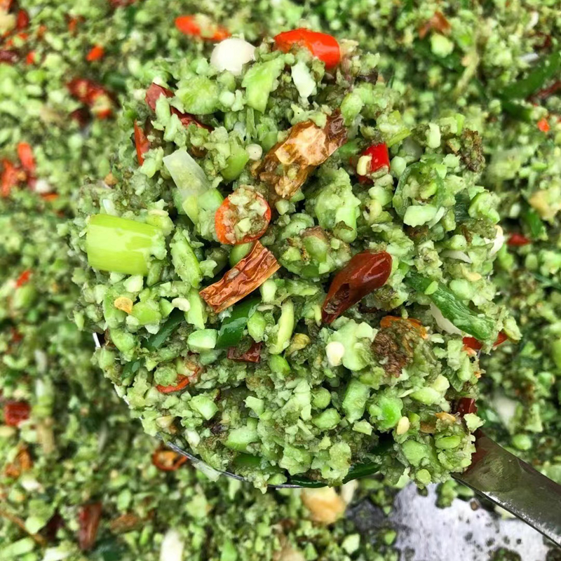 彭城食客 辣椒炒鲜豆沫邳州新沂徐州特色小菜香辣下饭菜