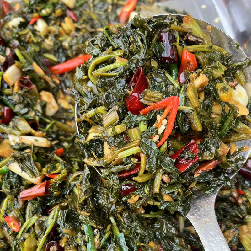 彭城食客 辣椒炒雪里蕻邳州新沂徐州特色小菜香辣下饭菜