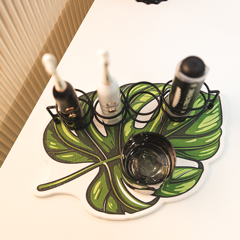 吸水牙刷架硬硅藻泥多巴胺卡通电动牙刷置物架洗漱台收纳速干