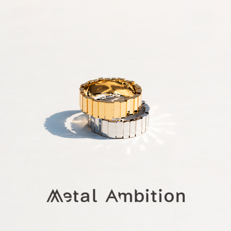 金属野心 925银戒指 不规则条纹戒指女高级感纯银