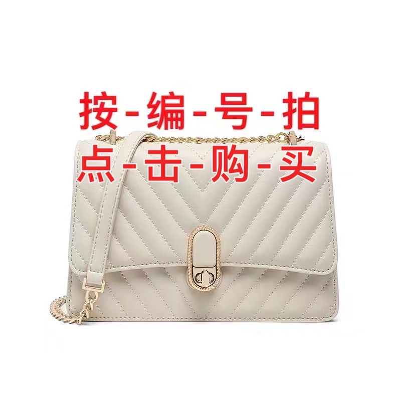 H【1-20号包包，点击购买，选择编号拍】高级百搭文艺单肩链条女包