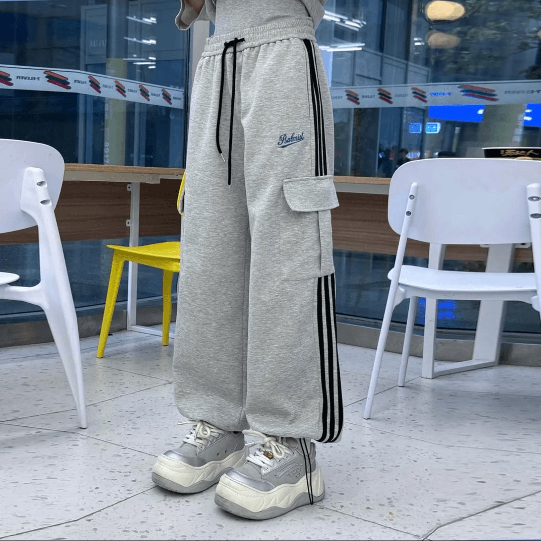 美式复古运动慵懒风男女宽松（休闲裤）-24029