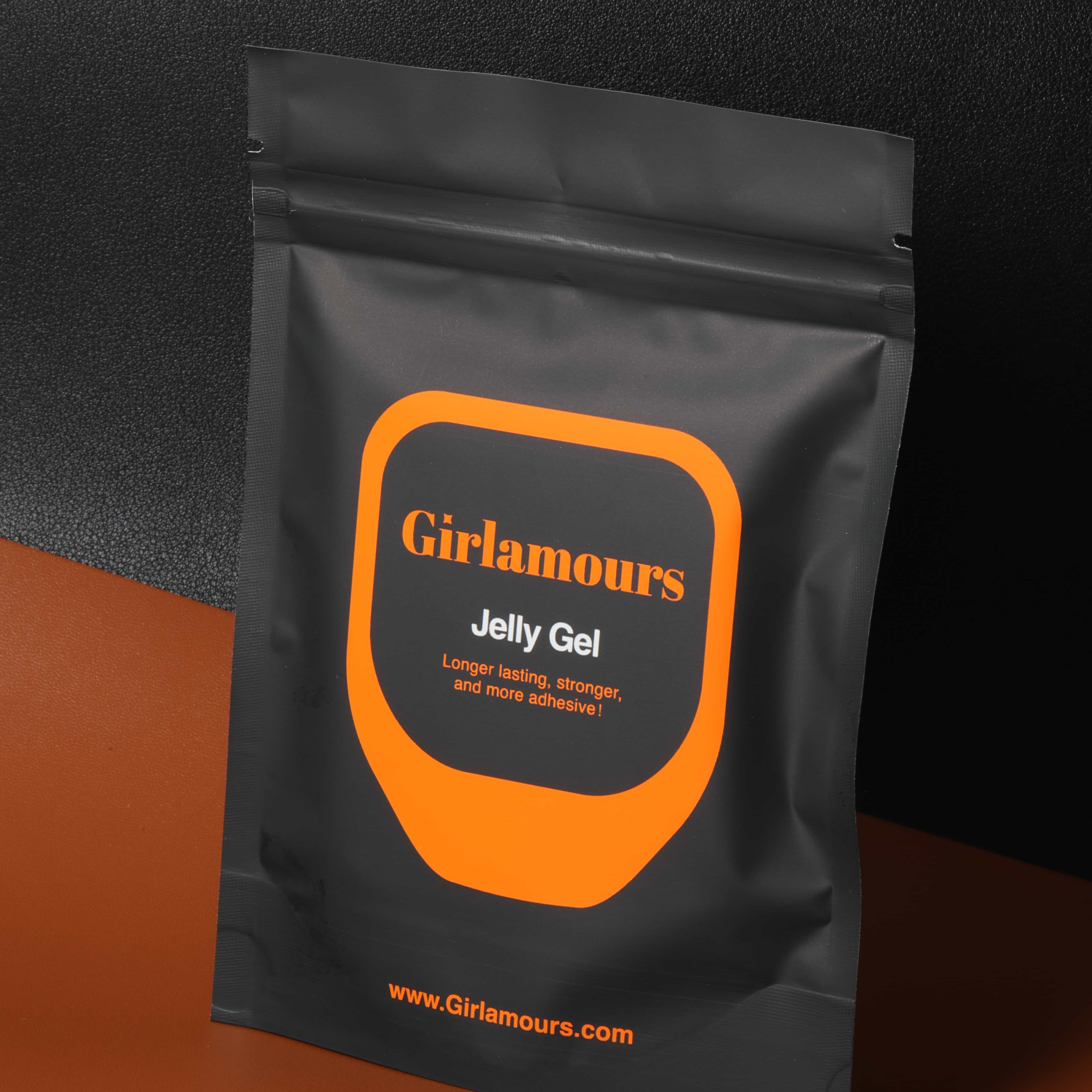 Girlamours穿戴甲美甲专用果冻胶果冻贴加大巨黏牢固持久黄胶月光