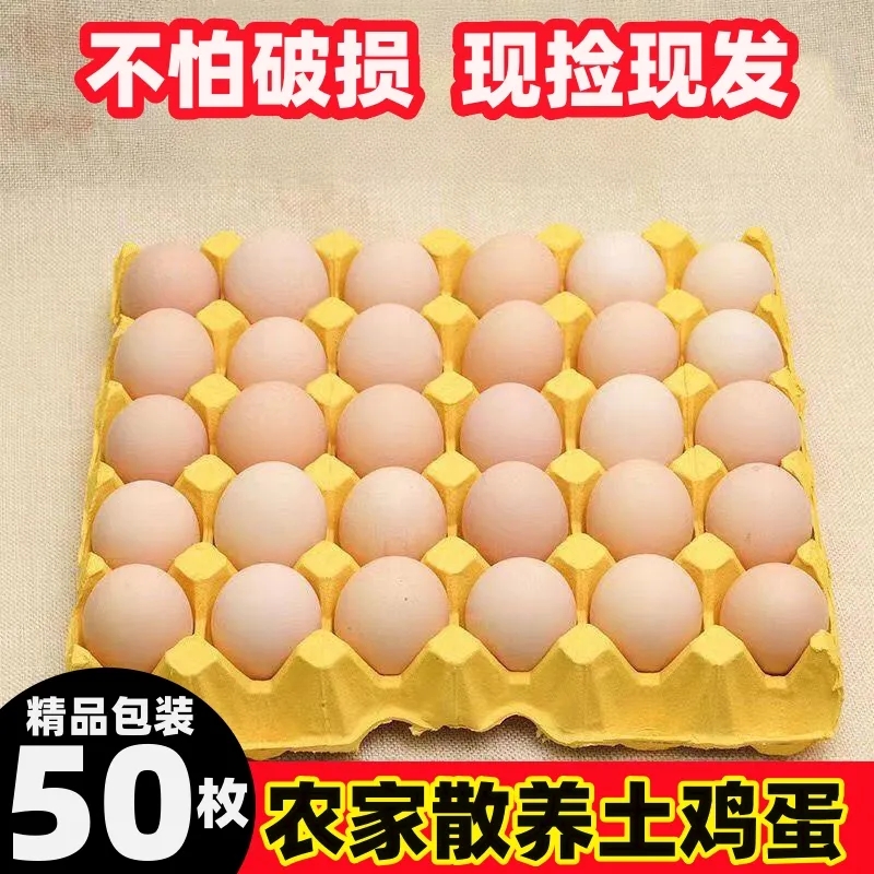 谷饲蛋新鲜农家散养正宗散养土鸡蛋草鸡蛋月子早餐蛋新鲜土鸡蛋