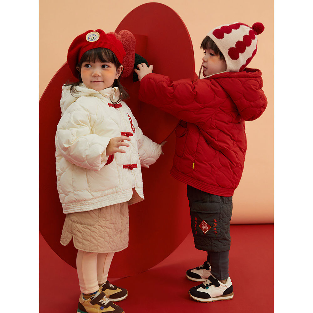 【小扬哥推荐】儿童新年服冬季新款女宝宝拜年服加棉外套唐装男女