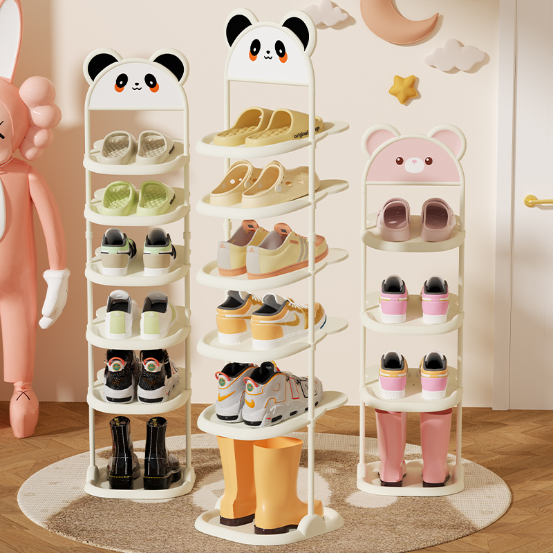 儿童鞋架结实入门简易多层宝宝专用鞋子收纳架窄款省空间卡通鞋柜