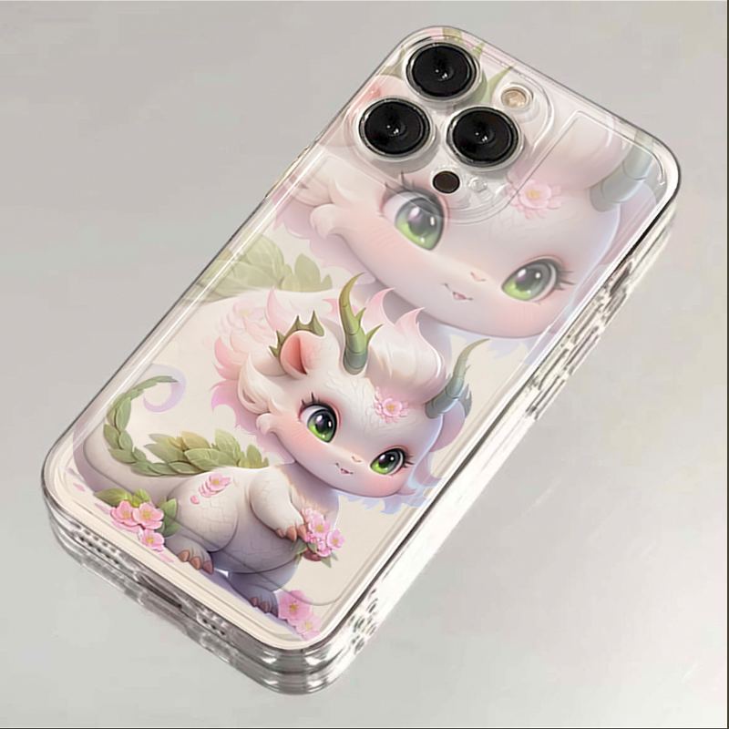 龙年小美龙iphone15苹果手机壳14promax硅胶13pro透明12创意11ins