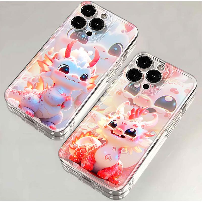 新年红龙宝宝iphone15苹果手机壳14promax硅胶13pro透明12全包11