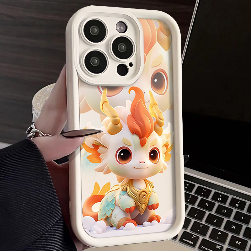 新年国潮龙宝苹果15promax手机壳iPhone14网红13PRO全包12防摔11