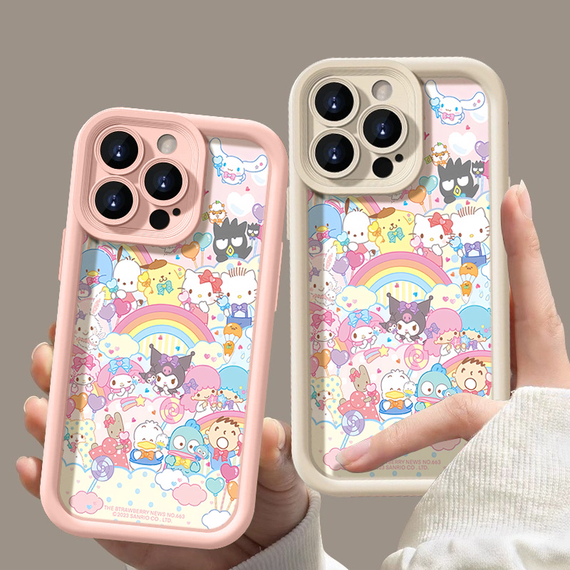 卡通三丽鸥苹果15promax手机壳iPhone14网红13PRO全包12防摔X可爱