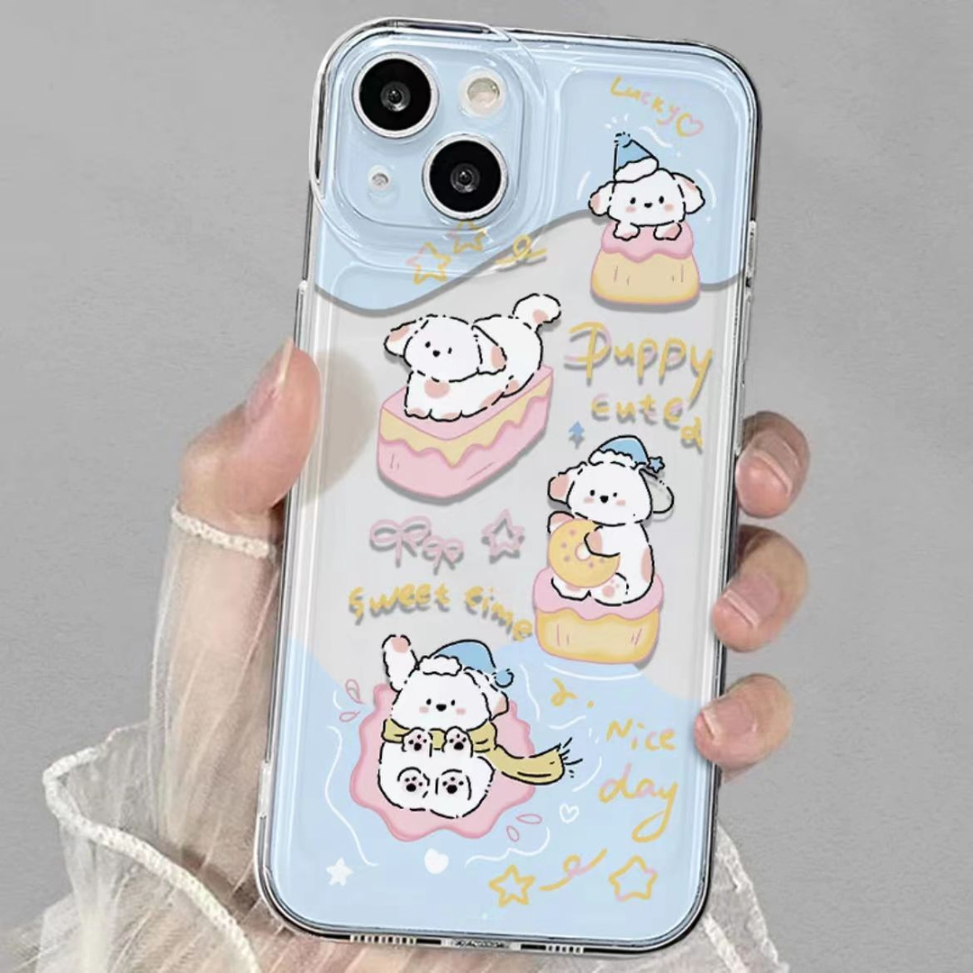 趣味可爱小狗iphone15苹果手机壳14promax硅胶13pro透明12创意11
