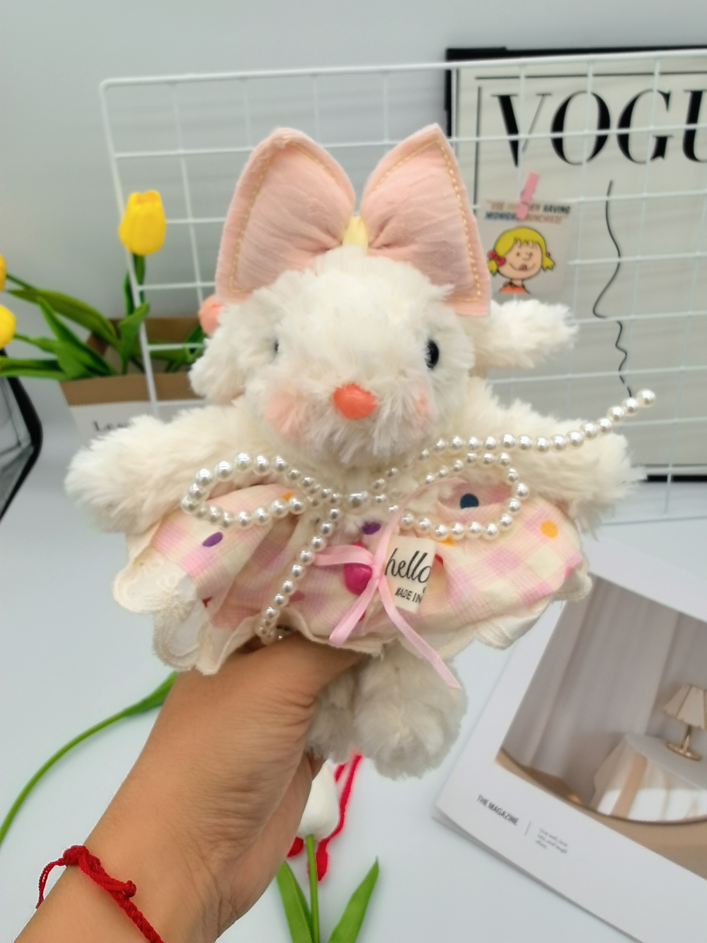 【夫夫】1-300新款西高地毛绒娃娃挂件包包玩偶挂饰创意穿搭小礼物.