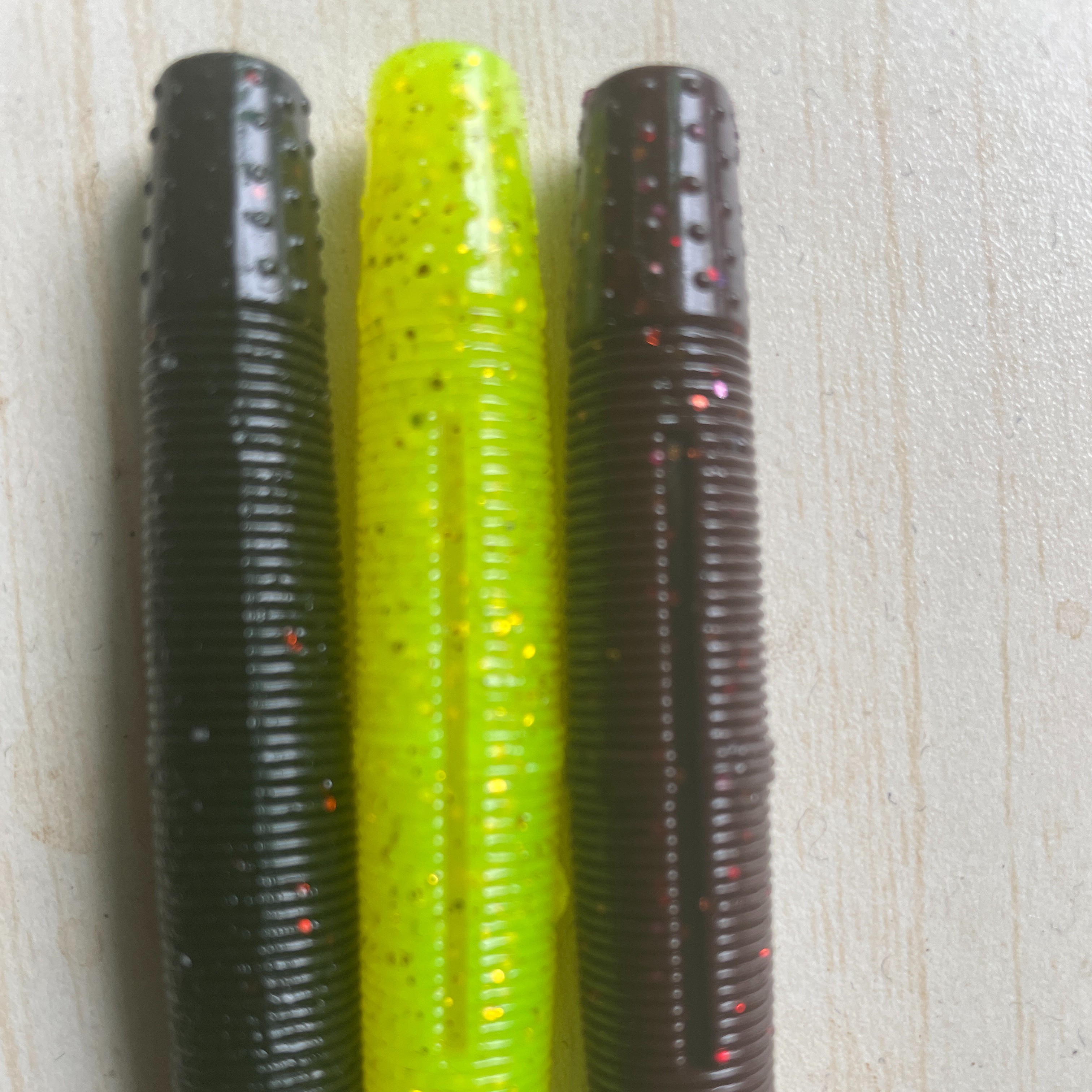 黑魇～浮水棒棒虫，黑坑鲈鱼鳜鱼用饵耐撕咬拉扯