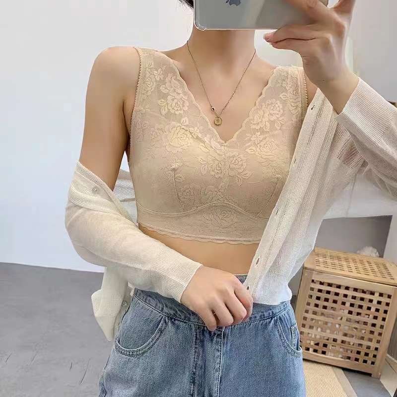 无钢圈背心无痕薄款美背内衣
