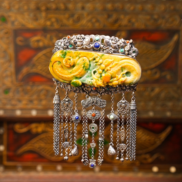 原创设计台湾银翡翠吊坠