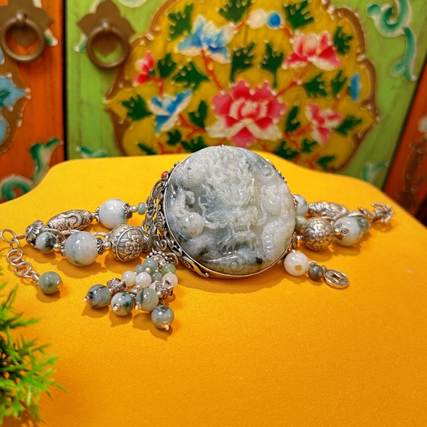 神龙翡翠国风手链