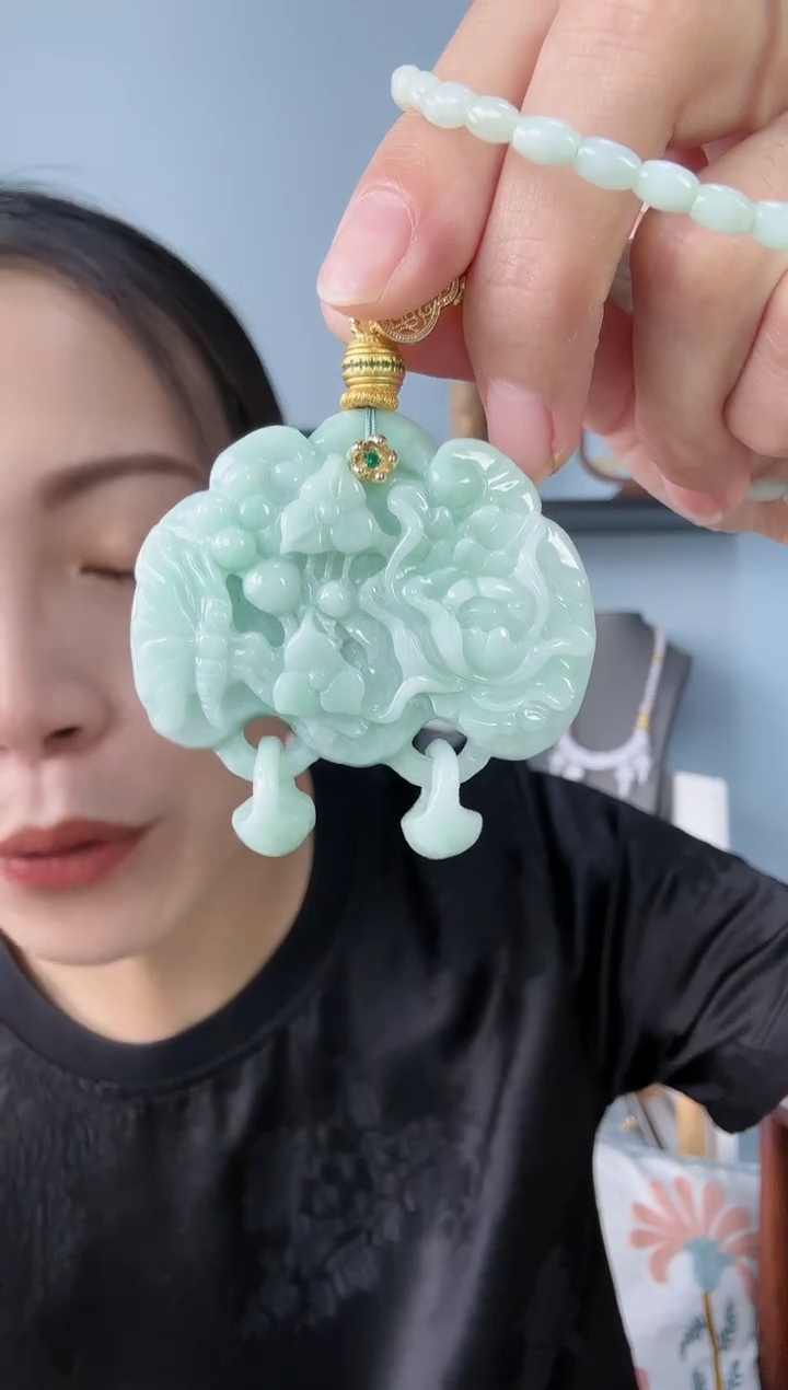 【闪购商品】翡翠颈饰未镶嵌国风特色翡翠颈饰