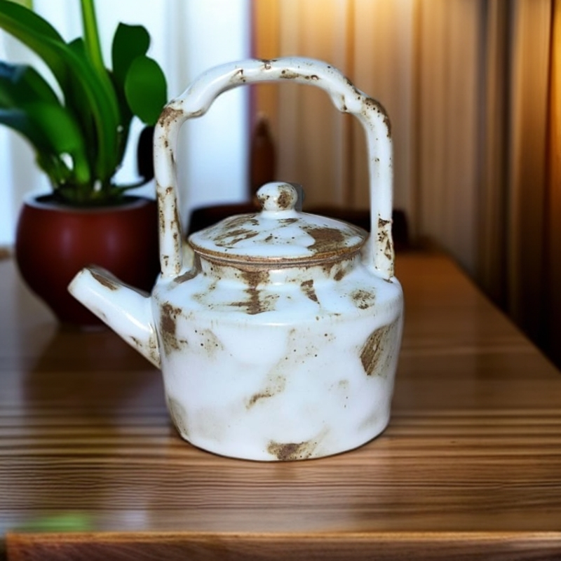 【德州礼物】旧时光系列——粉引提梁壶