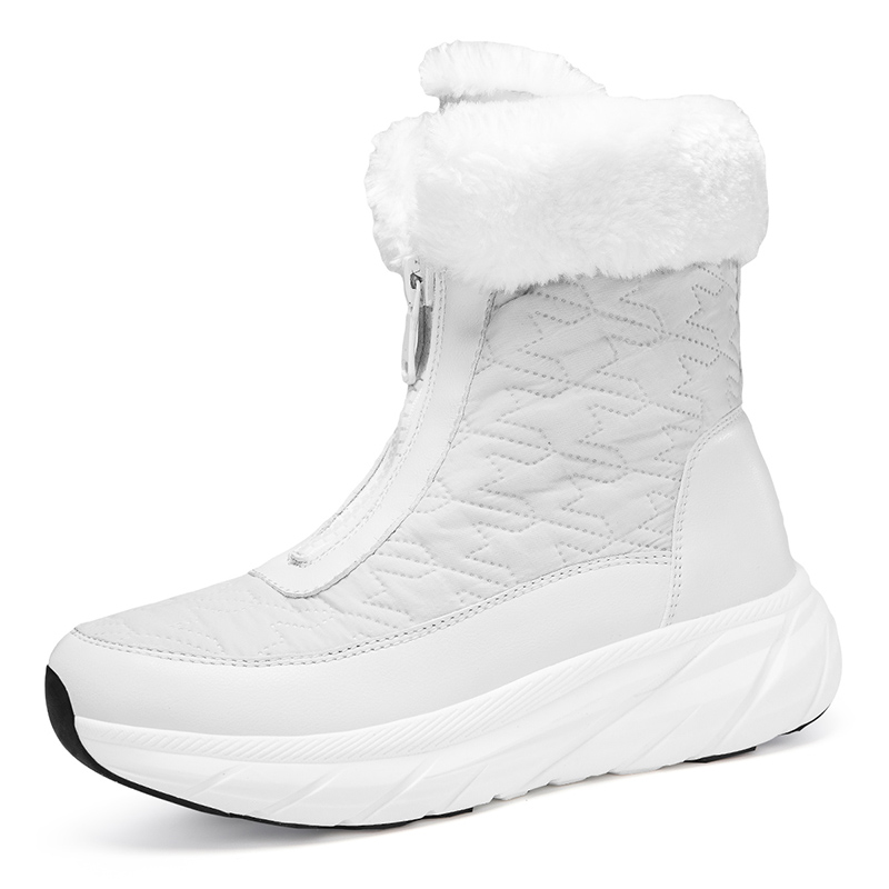 冬加绒加厚新款中筒棉鞋女防水外穿保暖棉鞋女冬季