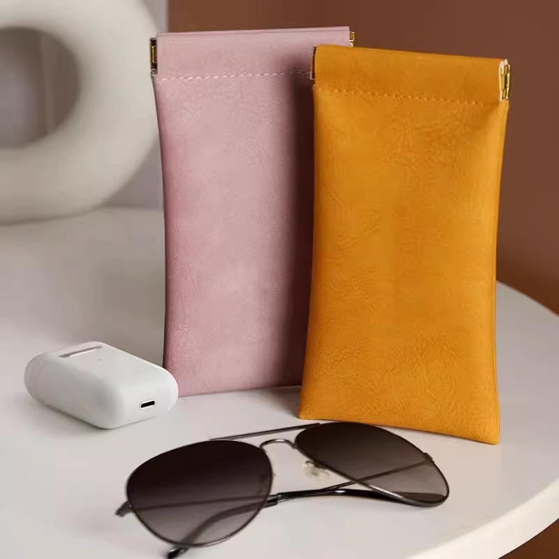 自动闭合男太阳眼镜保护套眼镜袋墨镜女眼镜收纳包便携抗压眼镜盒