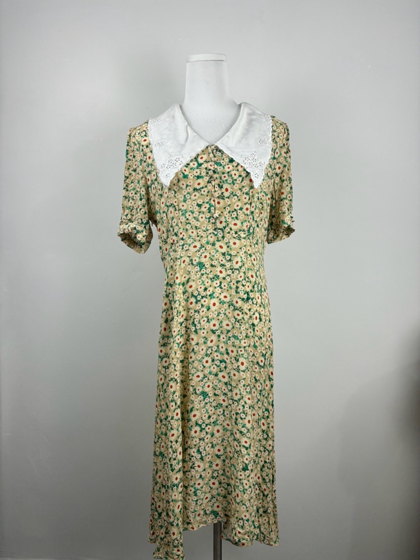 真丝桑蚕丝碎花连衣裙气质衬衫(直播间专拍)