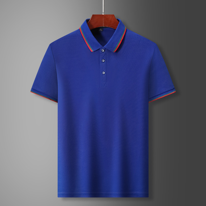团体2024新款夏季工作服半袖恤男翻领透气衫工衣短袖Polo衫男工服
