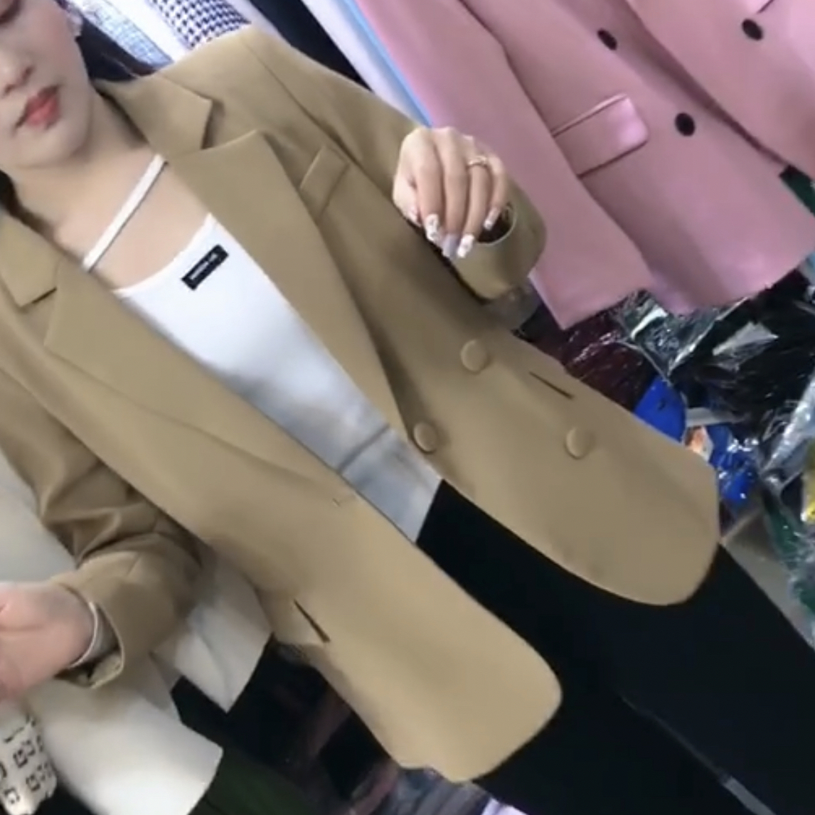2秋新款休闲白色西装外套女小个子韩版气质短款西服上衣