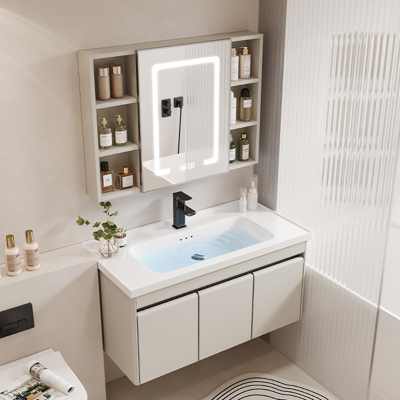 松弛感不锈钢浴室柜卫生间陶瓷卫浴柜洗手台盆柜组合洗漱台洗脸盆