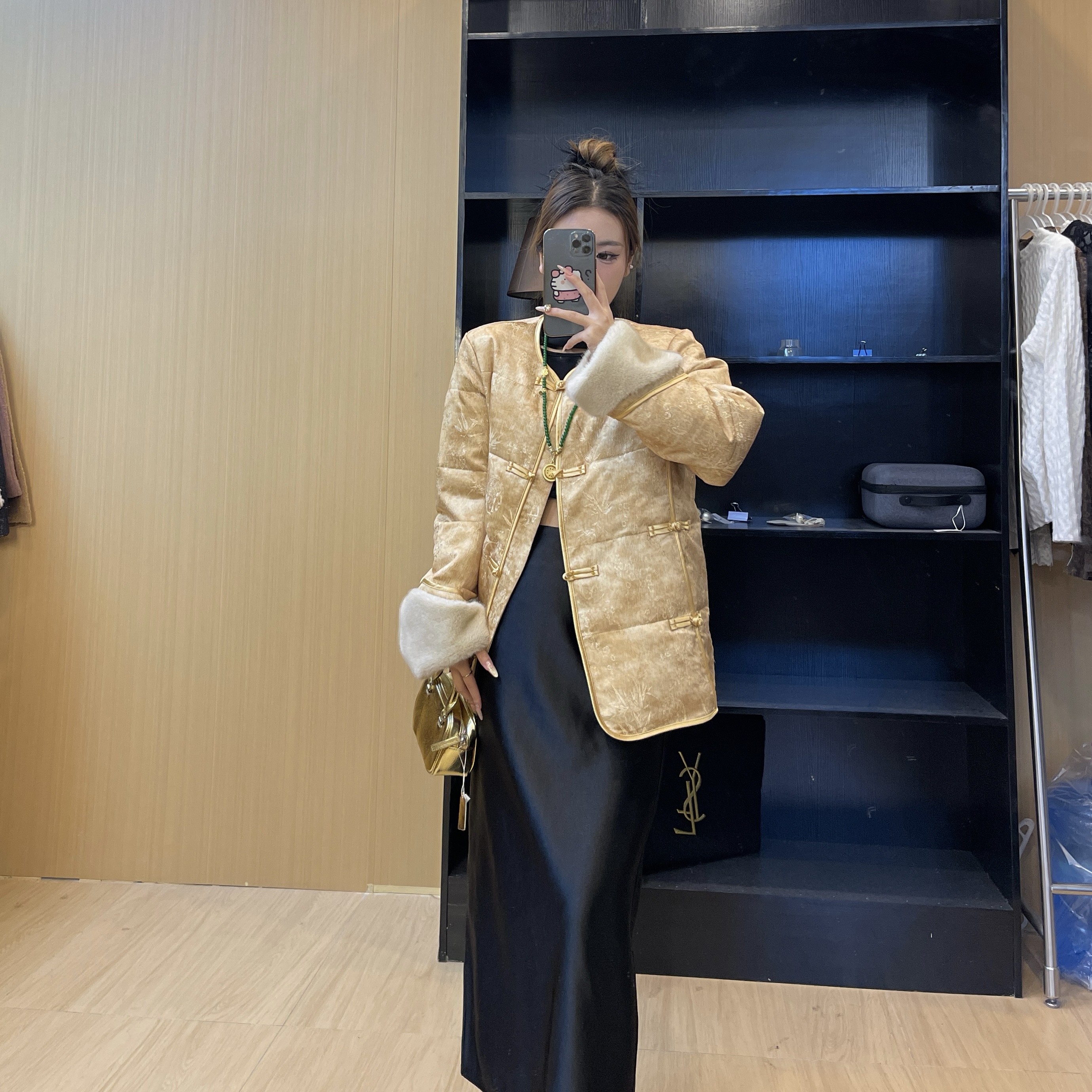 新中式复古国风盘扣棉服冬季新款设计感洋气百搭气质休闲